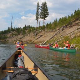 Canoeing on Deschutes River