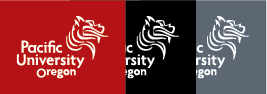 Examples of colored university logos
