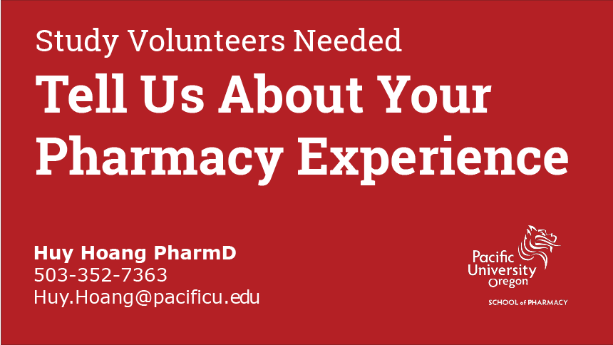 Tell us about your pharmacy experience
