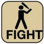 icon with person ready to fight