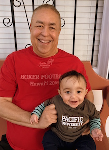 Pacific Trustee Michael Hudson Sr. and his grandson Mikel