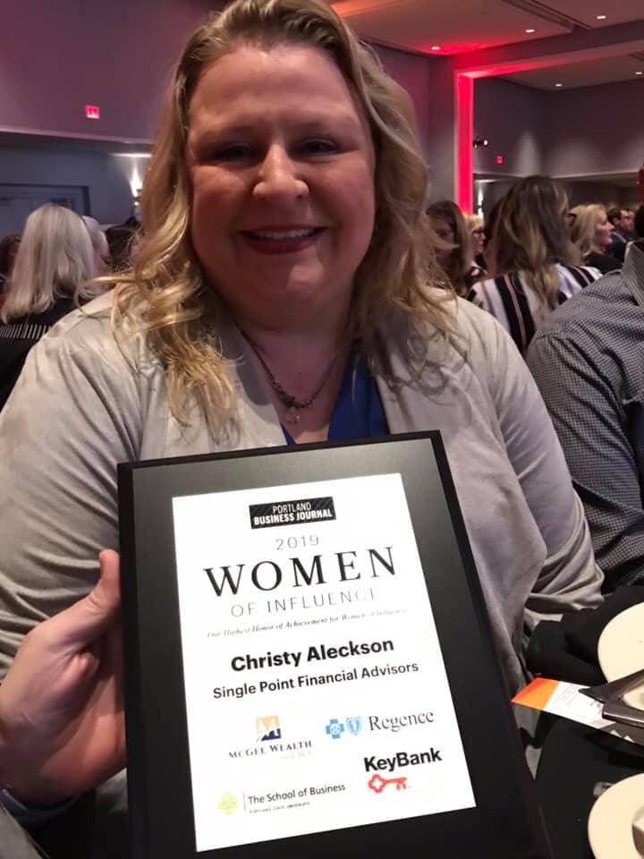 Christy Aleckson 2019 Women of Influence winner