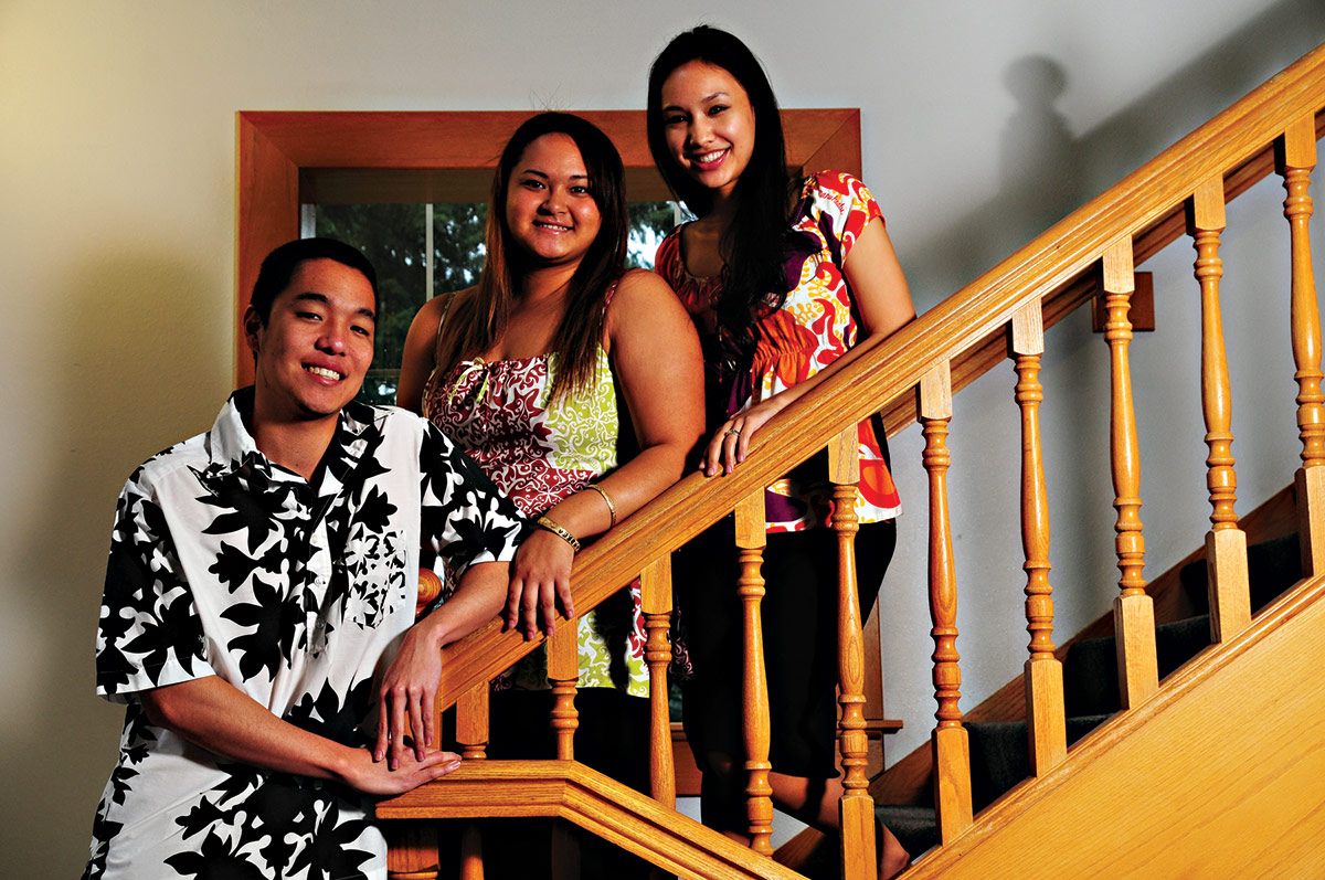 Students who participated in the Annual Luau