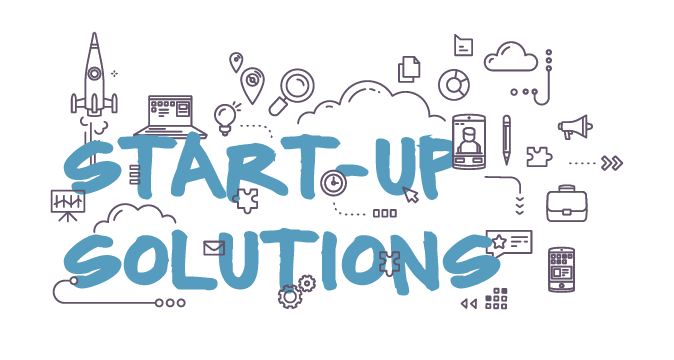 Start-Up Solutions Banner Illustration