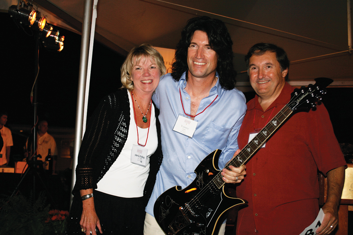 Phillips pictured with Tommy Thayer