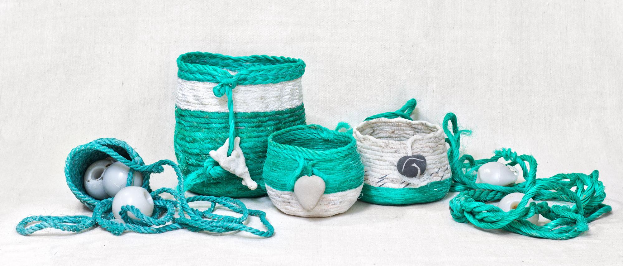 baskets woven by Emily Miller