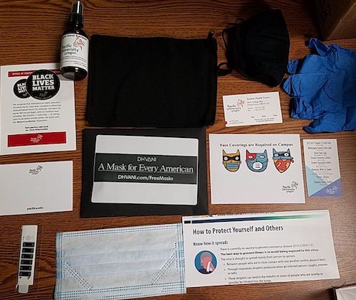 The contents of the faculty care kits