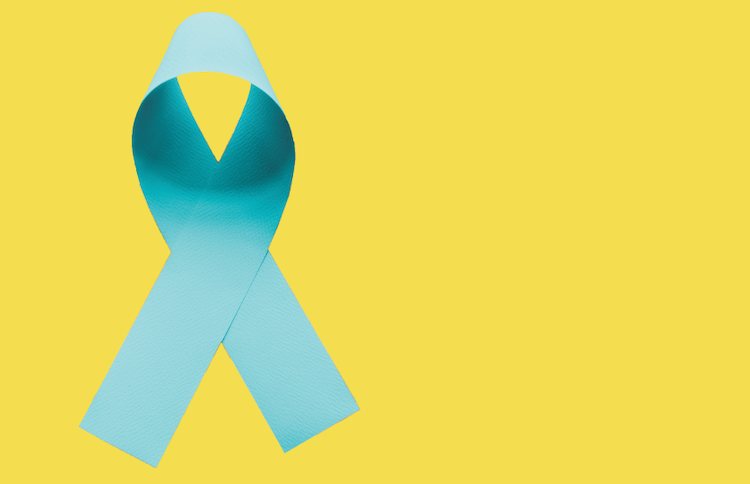 Teal ribbon for Sexual Awareness Month