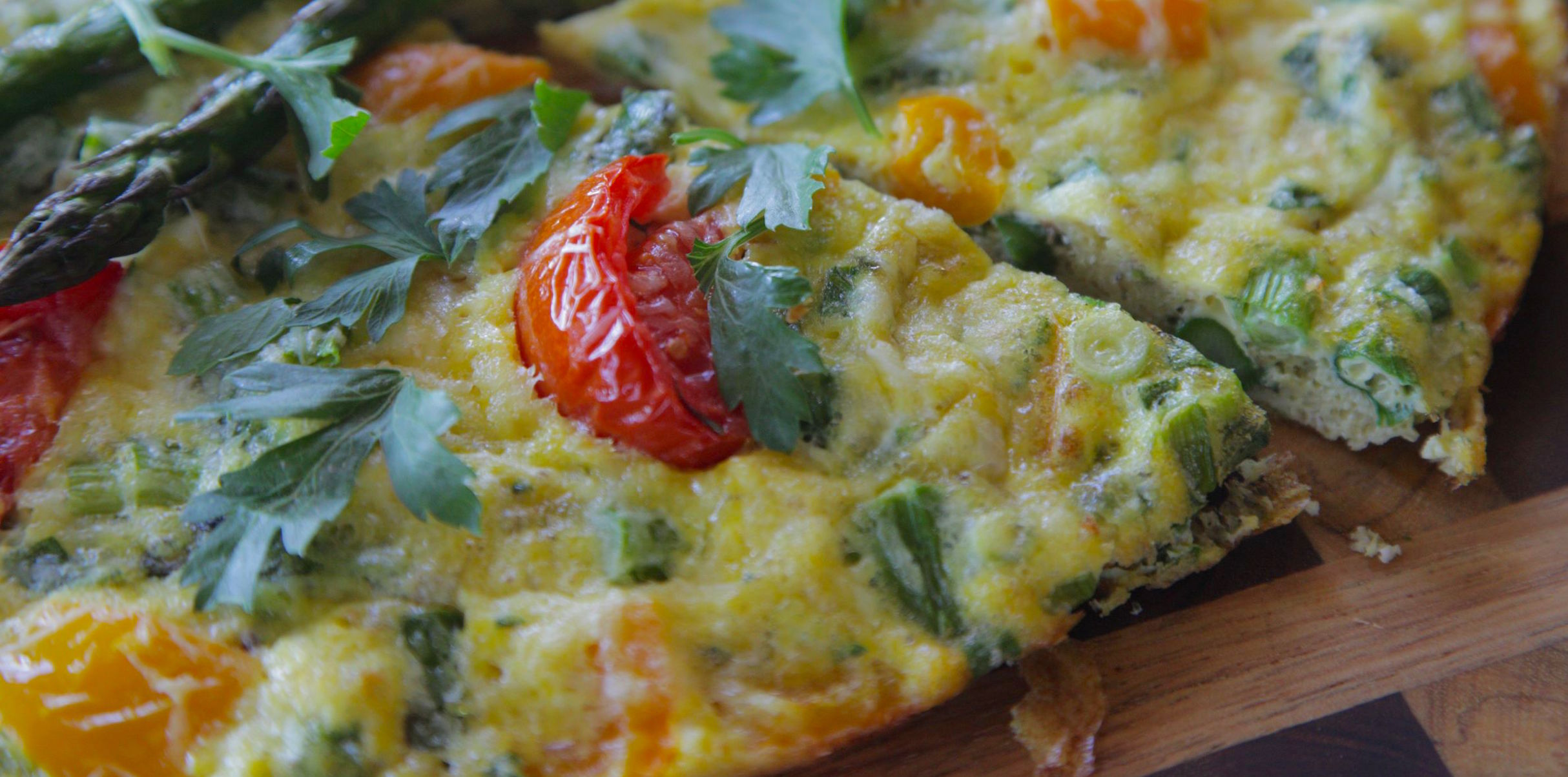 Asparagus Fritatta from book "Visionary Kitchen: A Cookbook for Eye Health"