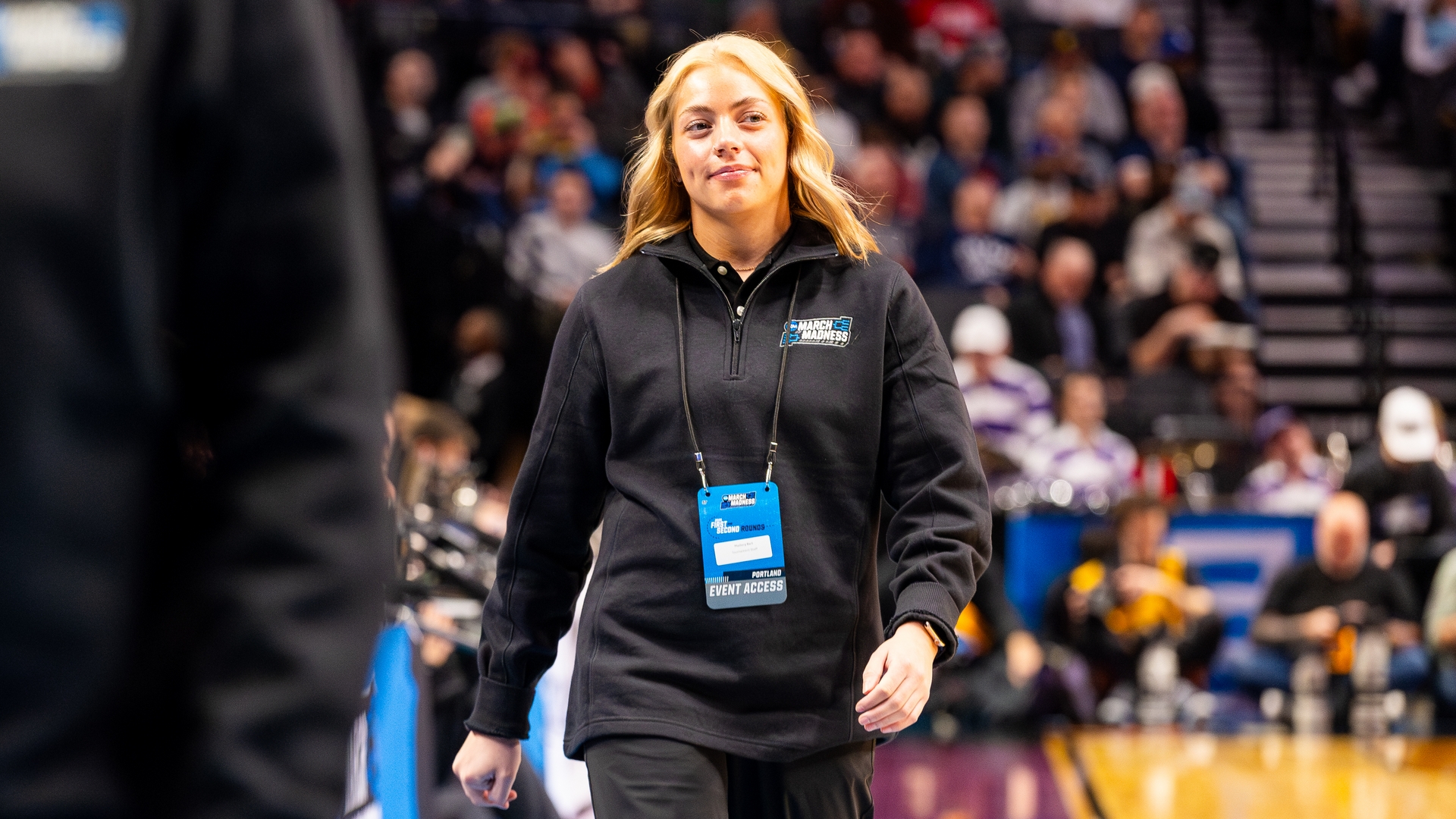 A Pacific student gains hands-on experience in sports management at the NCAA March Madness Tournament