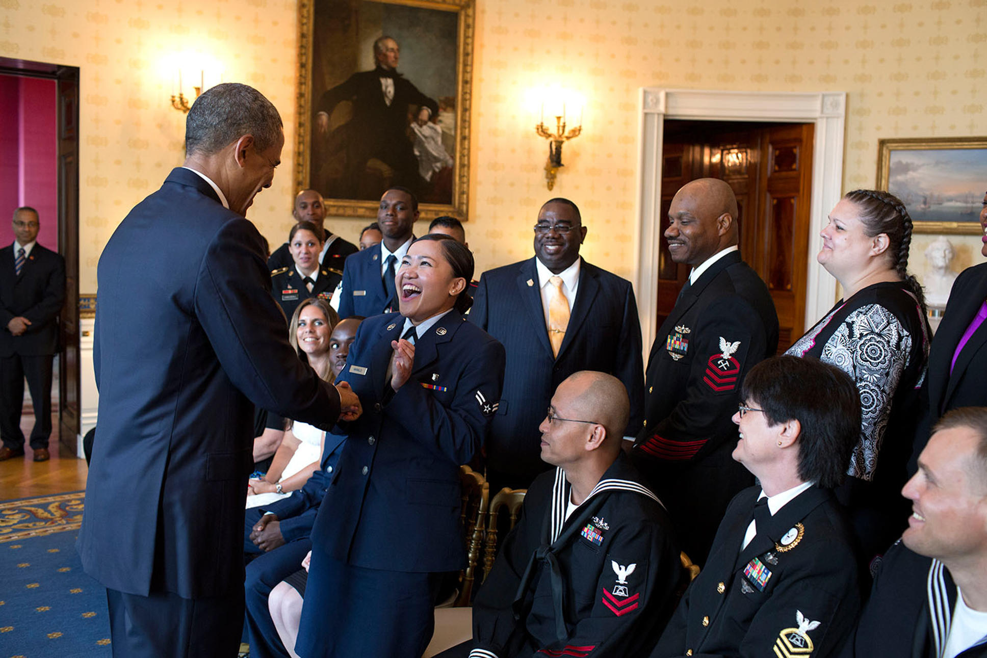 Karen Mae Manalo meeting Barack Obama