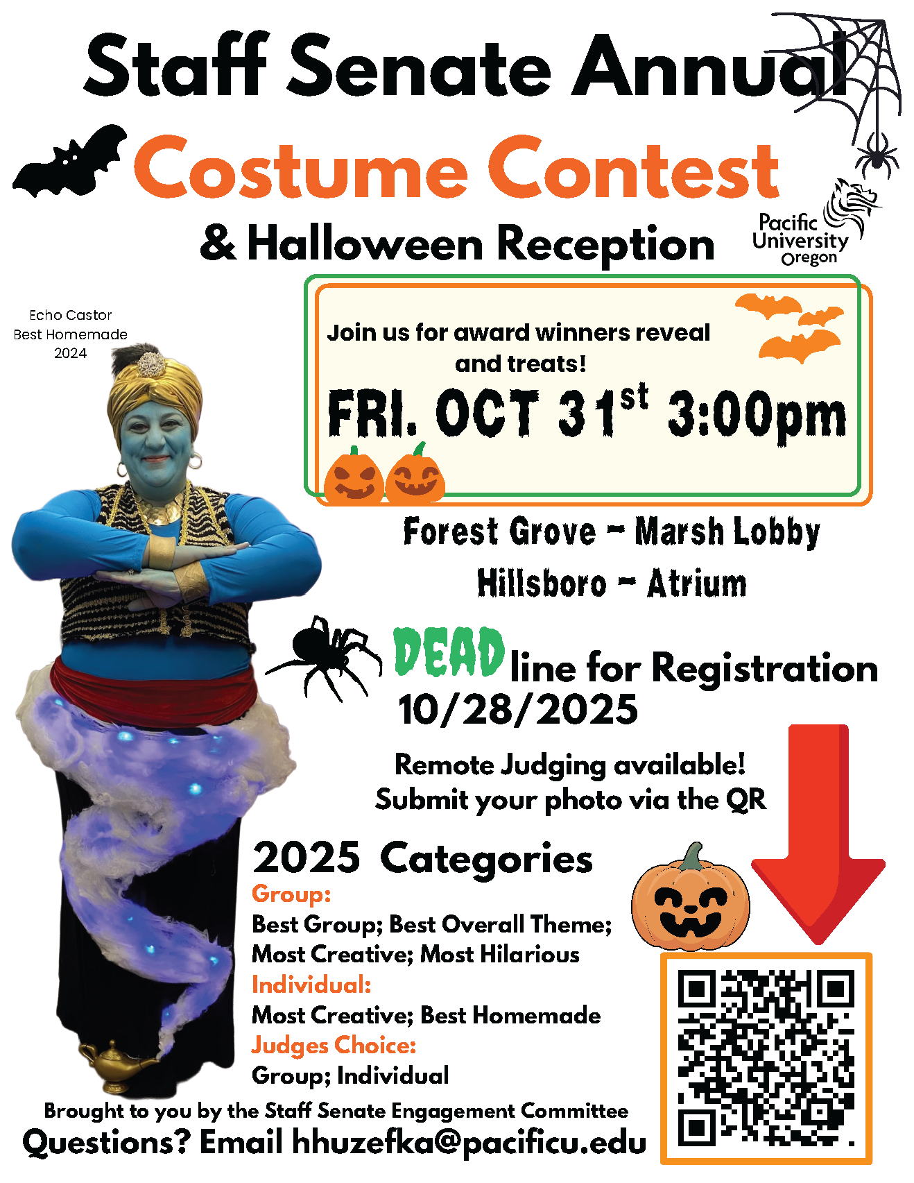 Staff Senate Annual Costume Contest & Halloween Reception