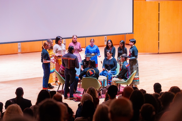 students at ISA event on campus