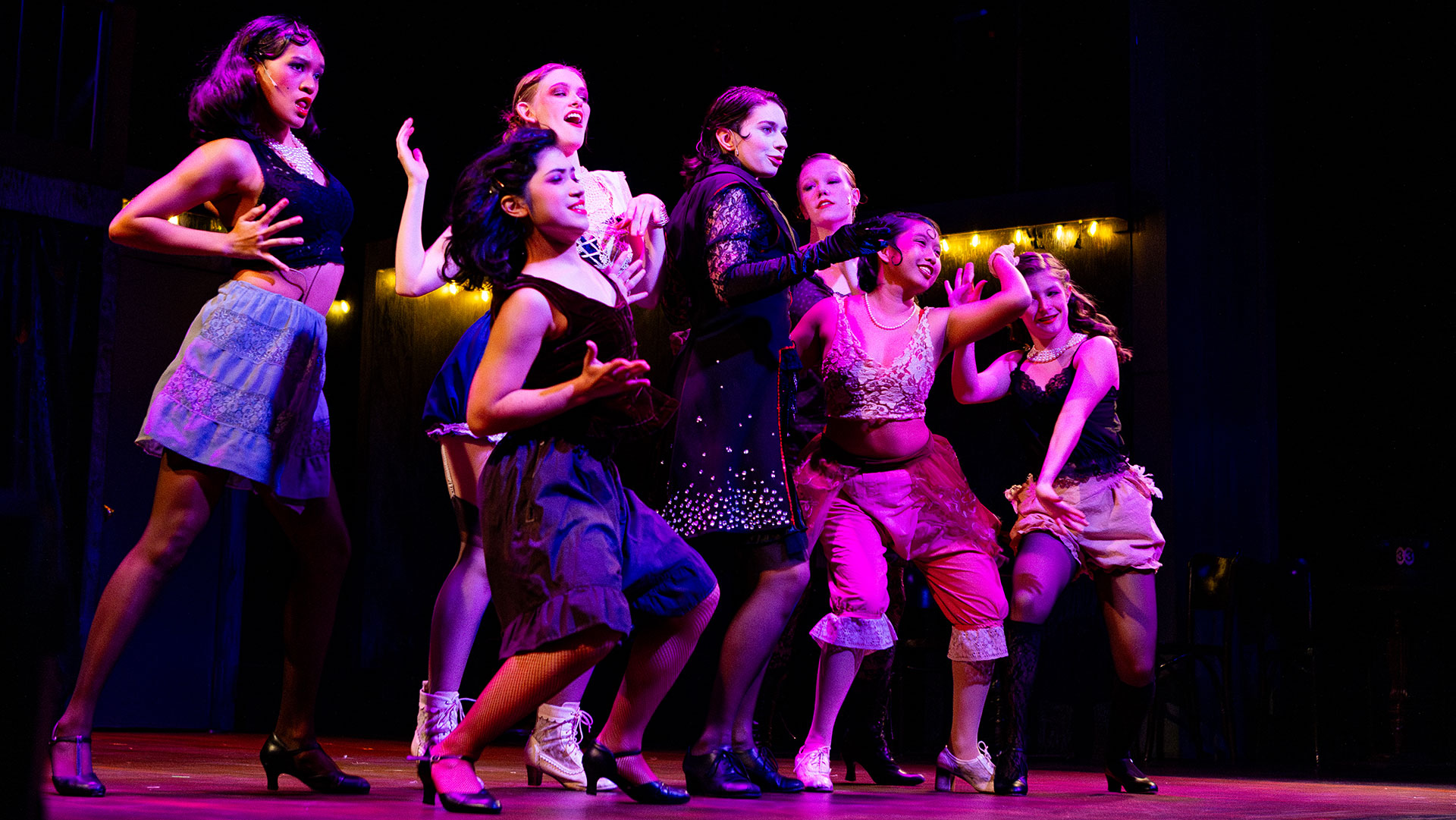 Dancers During Cabaret Rehearsal