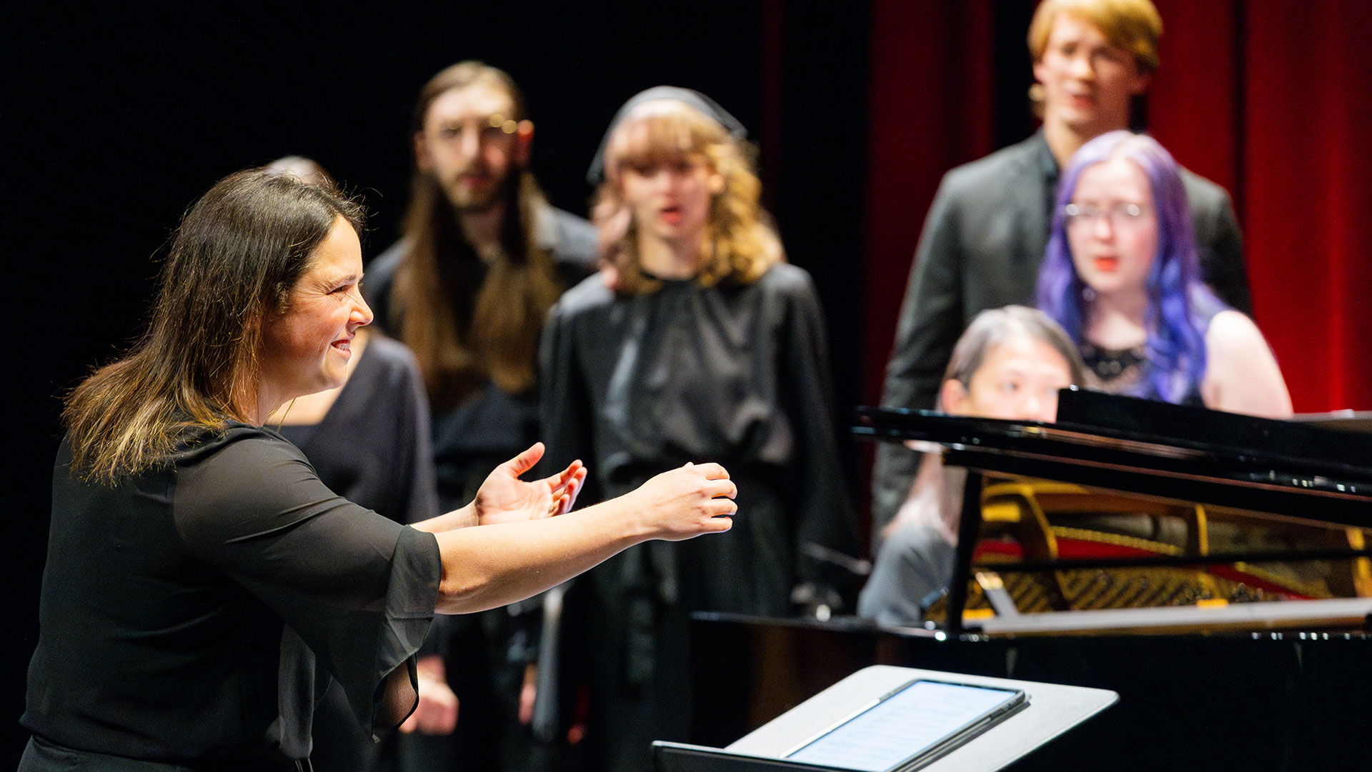 Katy Brown Conducts Pacific University's Chamber Singers, February 2025