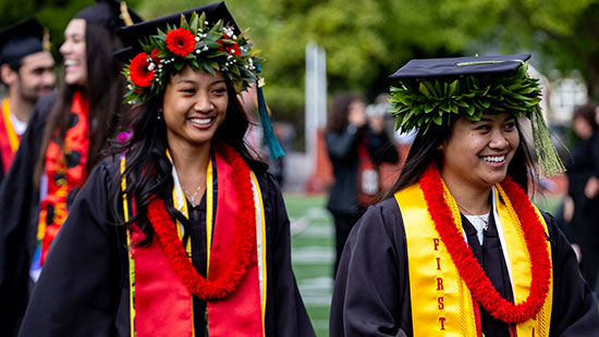 Graduates At Pacific's 2025 May Commenement