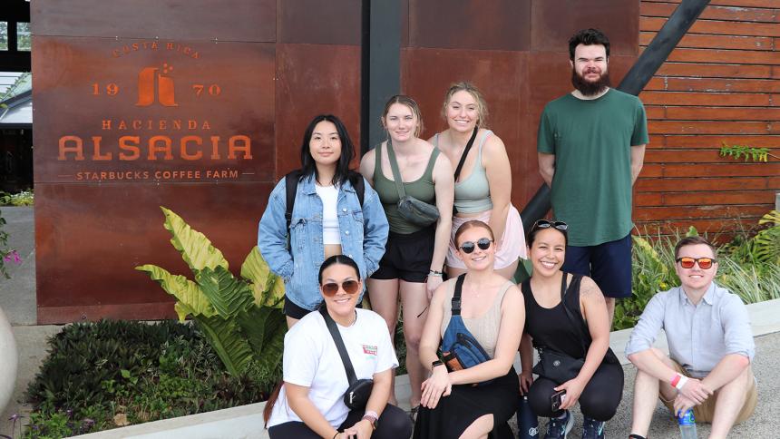 Pacific students in Costa Rica