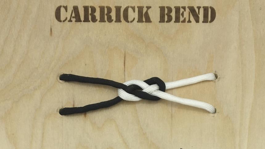 Knot display: "Carrick Bend" by Philip Notaro
