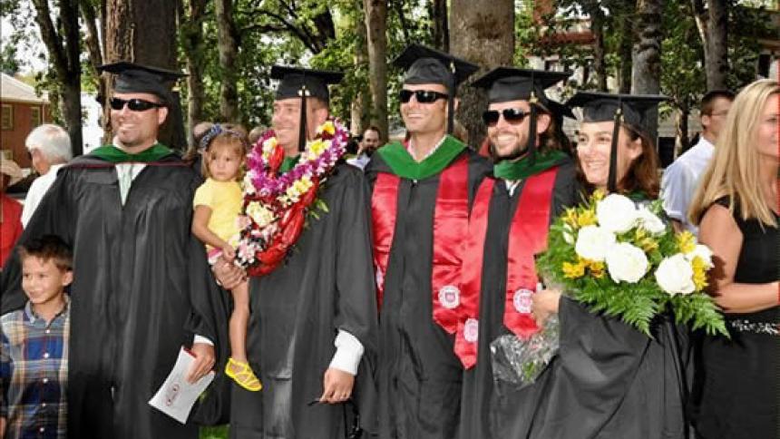 Graduating Students at Commencement