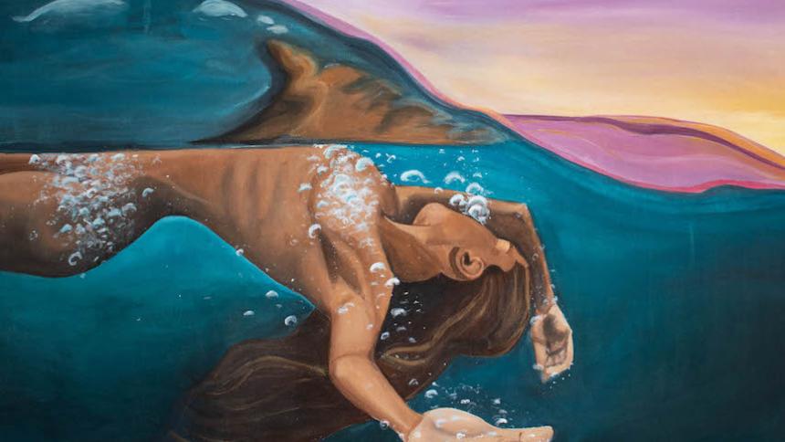 Acrylic Painting: "Turbulent Stillness" by Marika Marx