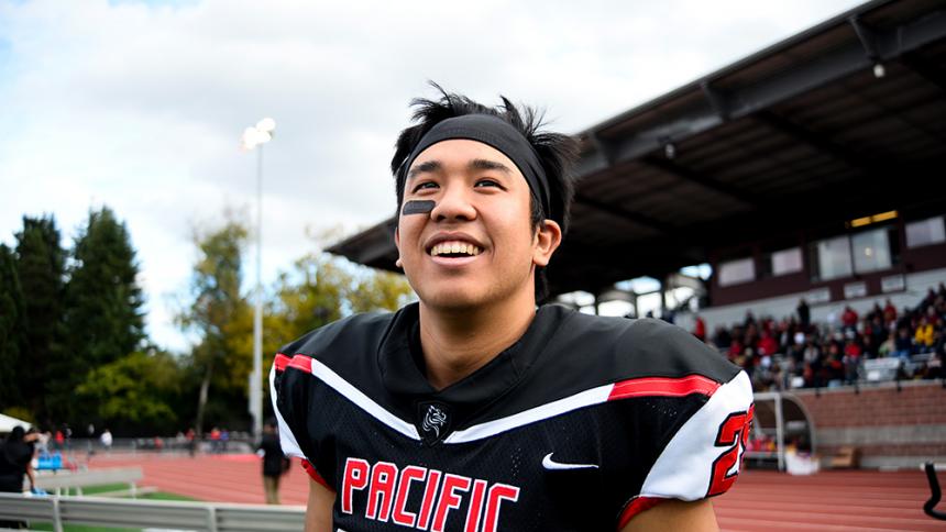 Pacific football player