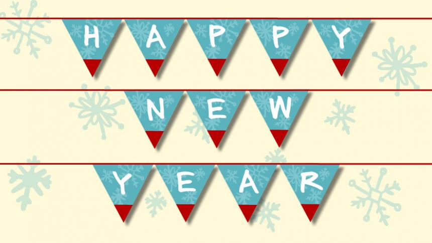 Printable Happy New Year Bunting
