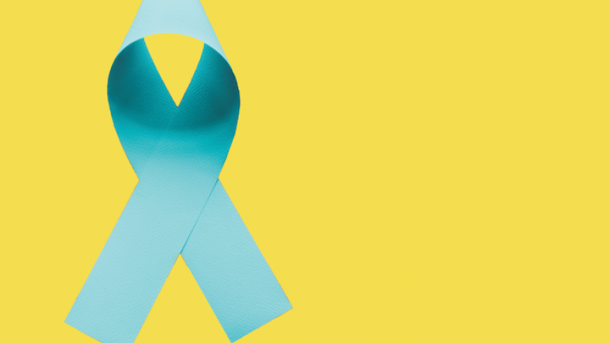 Teal ribbon for Sexual Assault Awareness Month 
