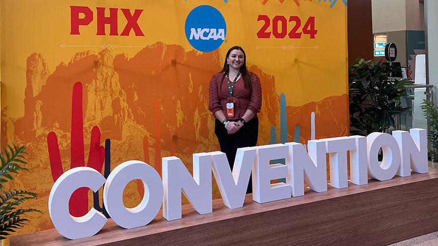 Maddie Russell At The NCAA Convention