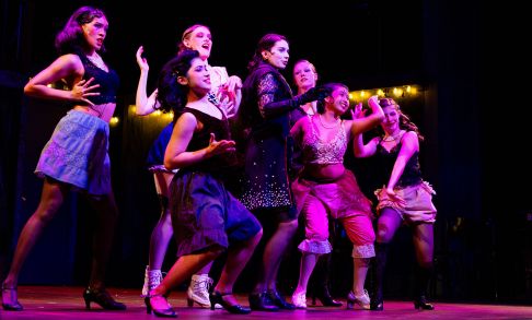 Dancers During Performance Of Cabaret