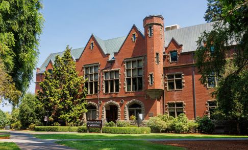 Exterior Of Marsh Hall On Pacific's Forest Grove Campus