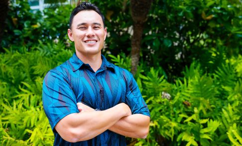 TC Campbell '14 Posing Outside