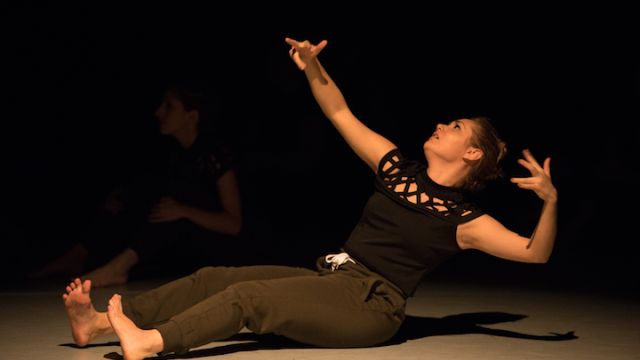 Student dancer in dance project