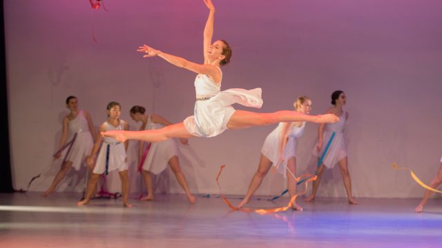 Pacific ballet dancer on stage