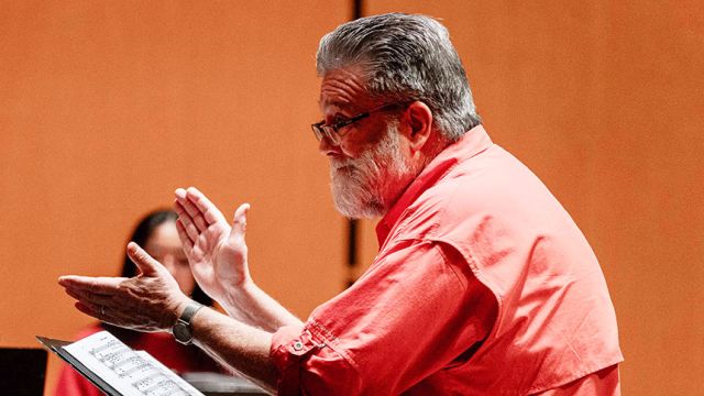 Scott Tuomi Conducts At A Recent Chamber Singers Rehearsal