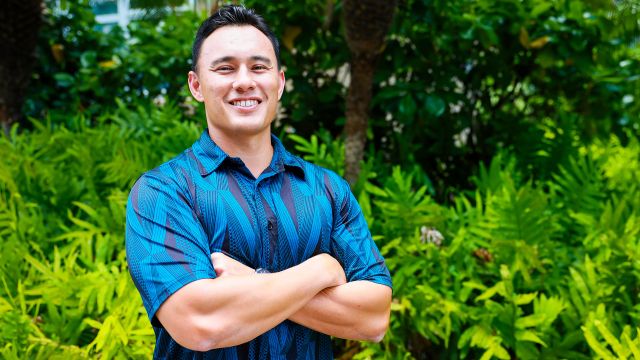 TC Campbell '14 Posing Outside