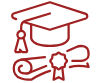Icon of a mortarboard and diploma