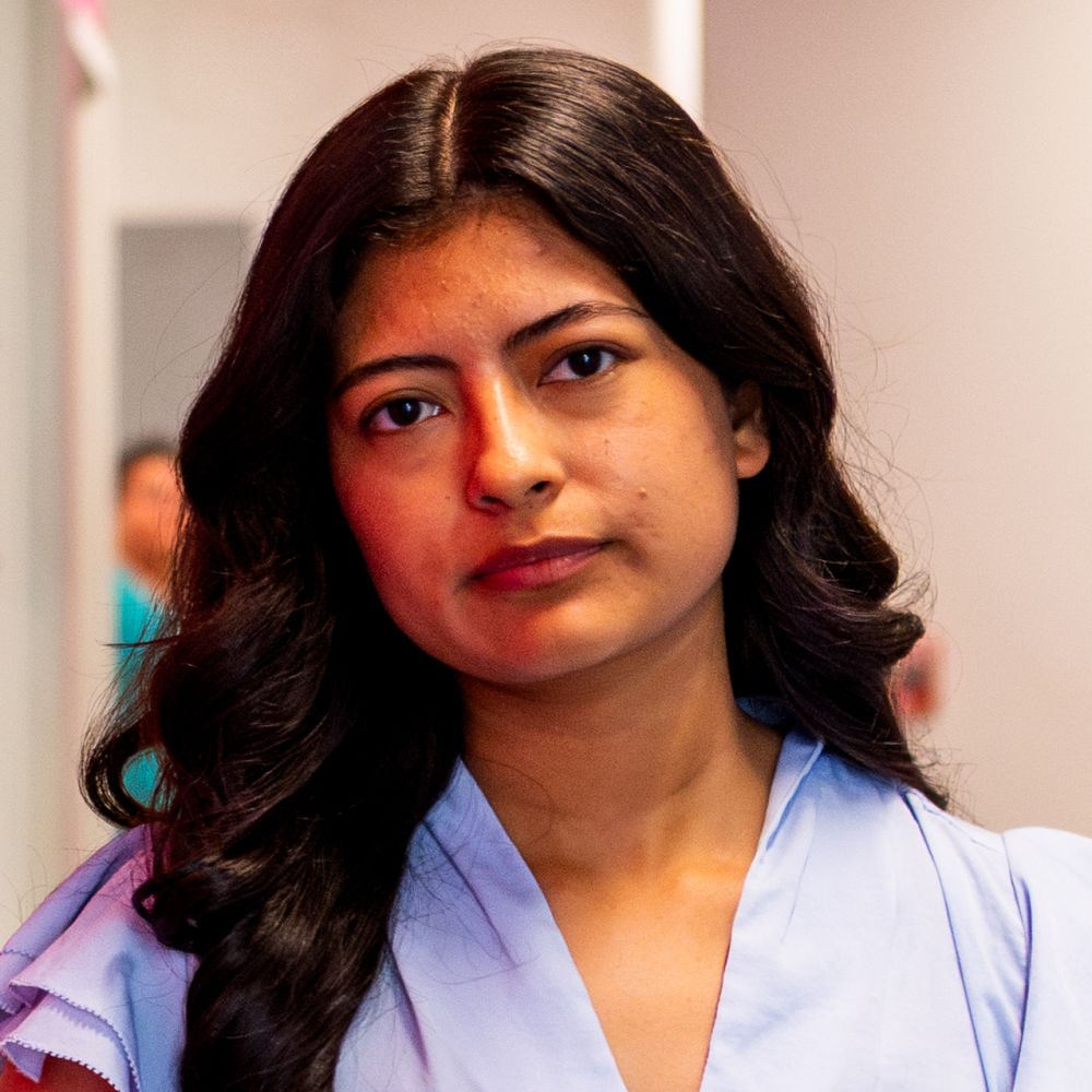 Nanci Rios '19 is pictured at her workplace, Adelante Mujeres