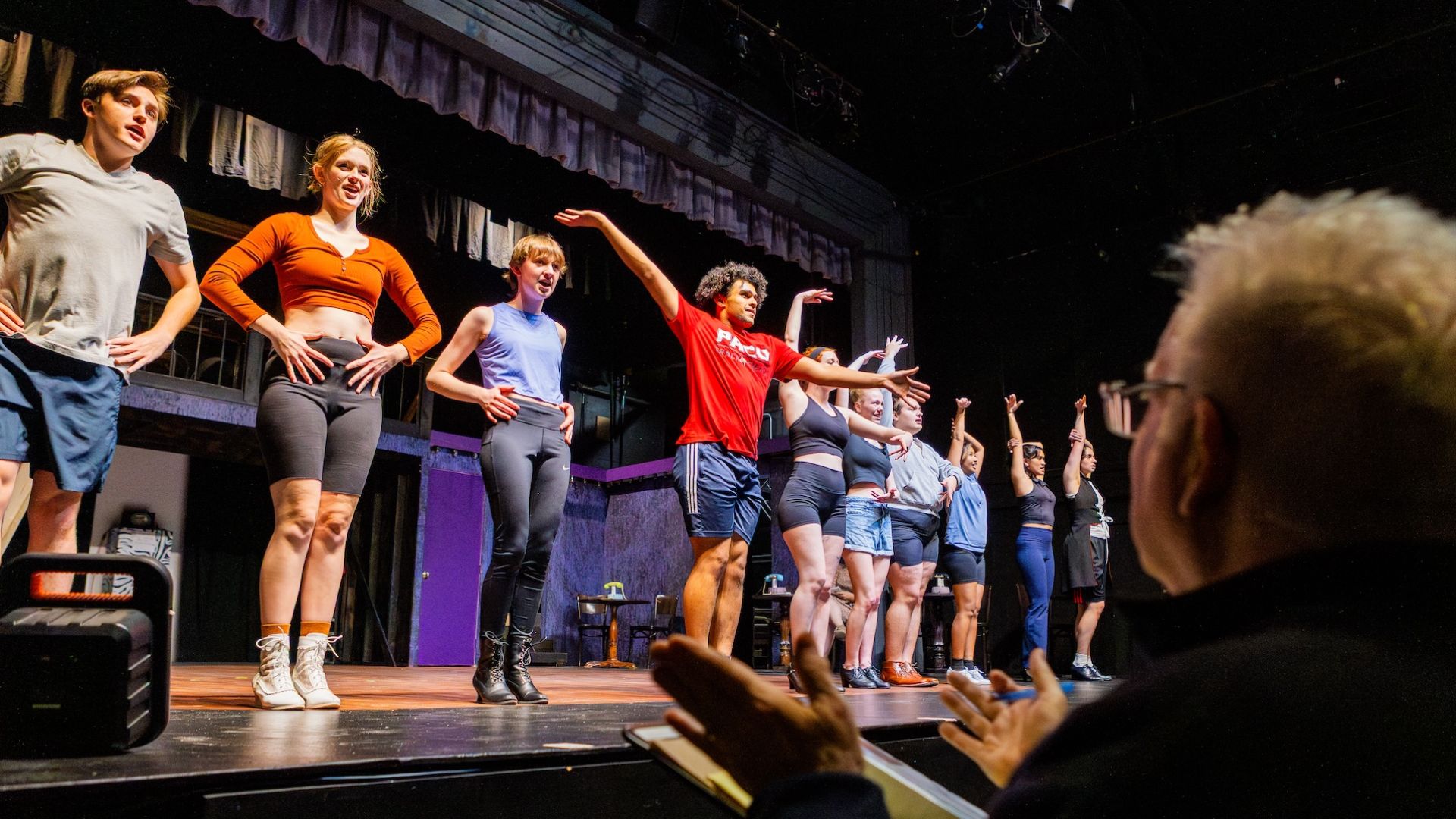 Pacific University students in a performance of Cabaret