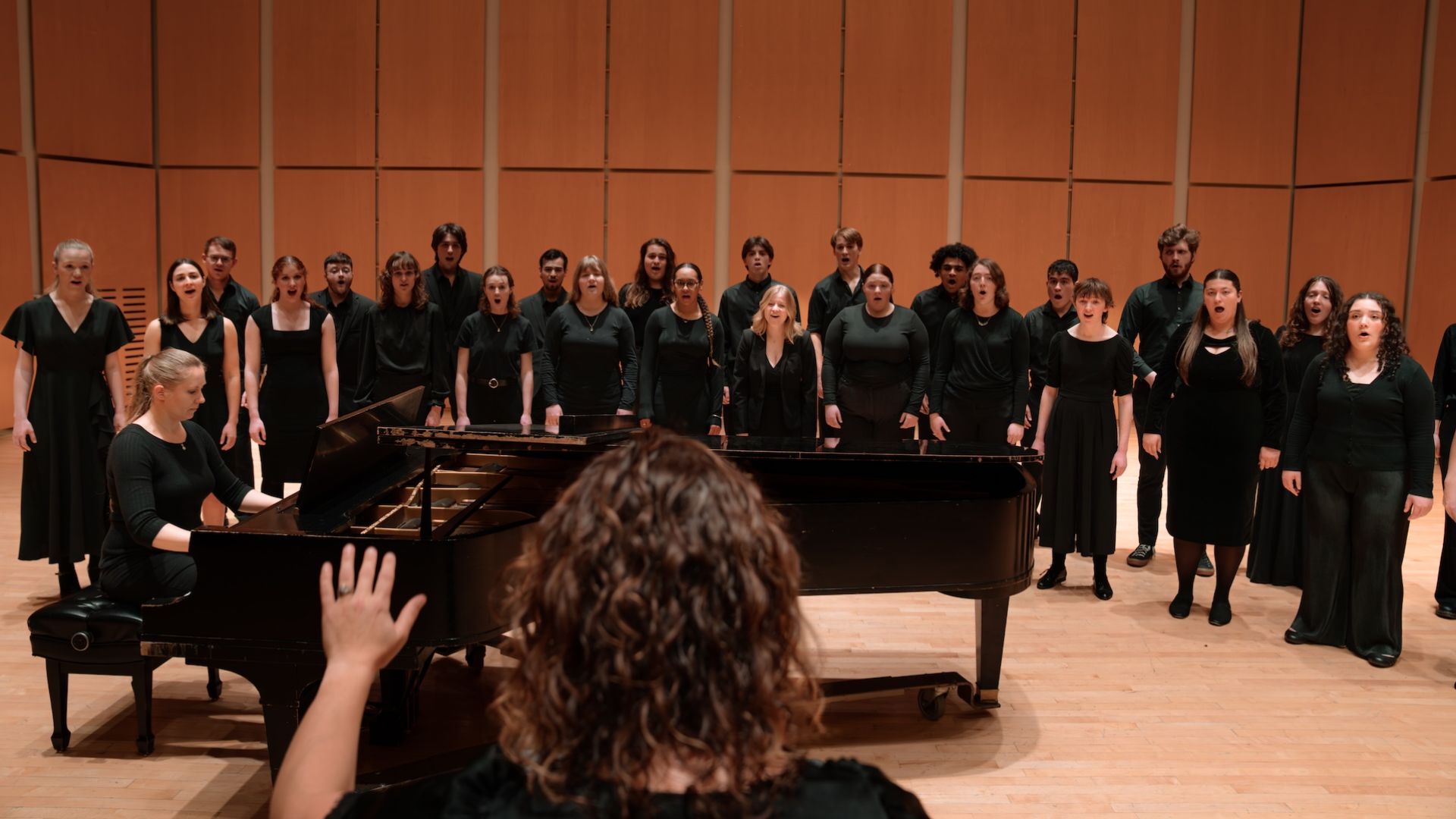 Pacific University singers on stage