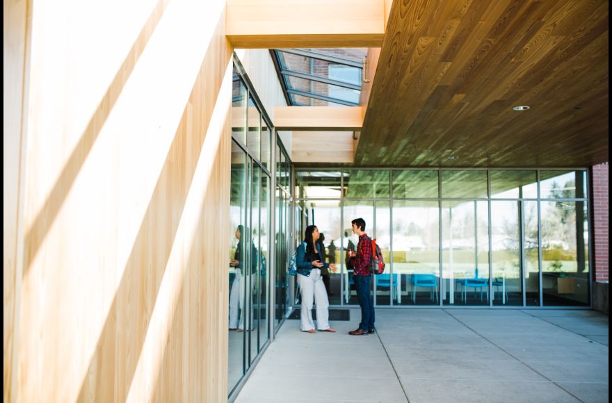 Cascade Hall security features include keyless entry to main entrances