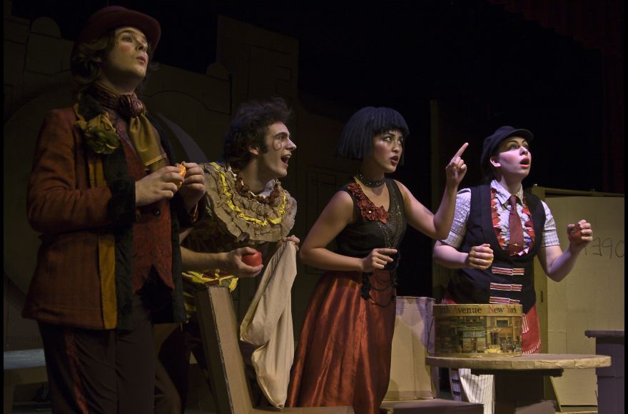 student performing in A Lovely Day by Randall Stuart, Directed by Randall Stuart, Fall 2009