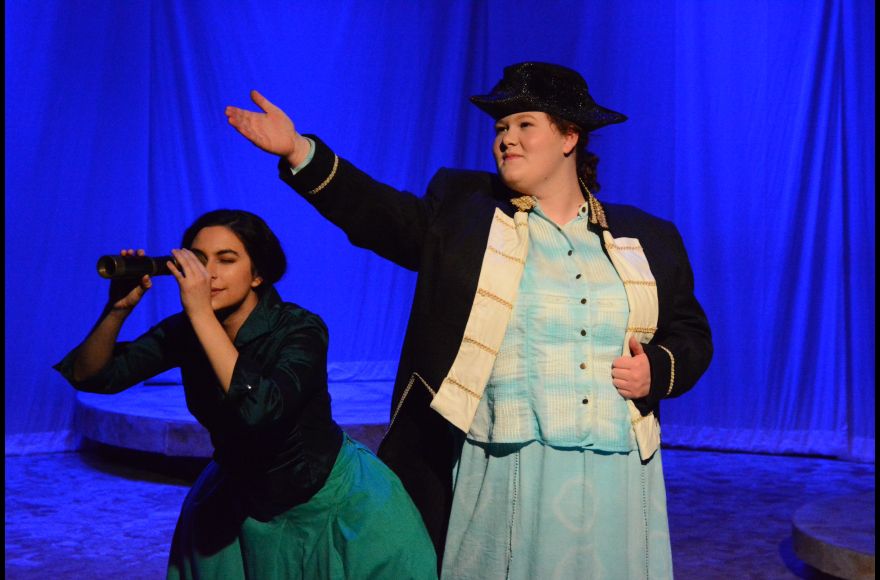 students performing in Orlando by Sarah Ruhl, Directed by Matthew B. Zrebski, Fall 2019