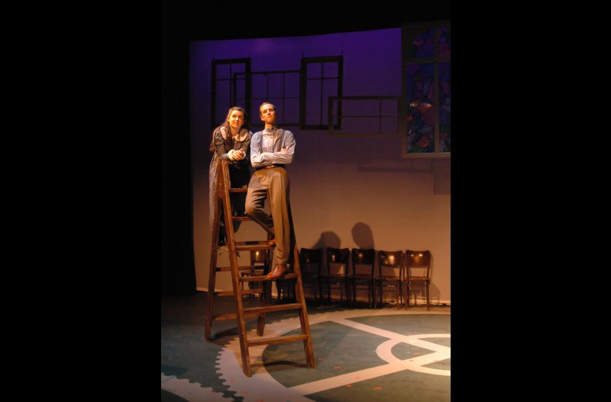 students performing in Our Town by Thornton Wilder