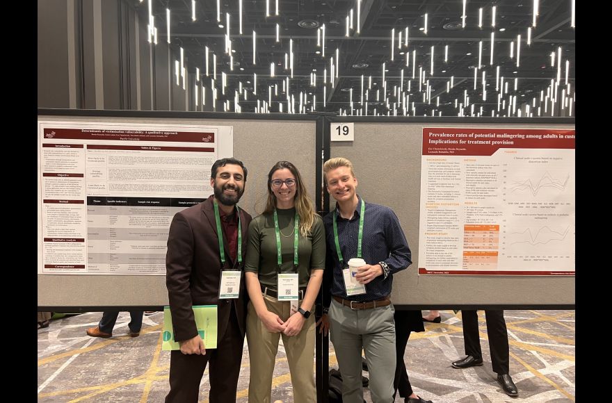 Pacific University student at conference